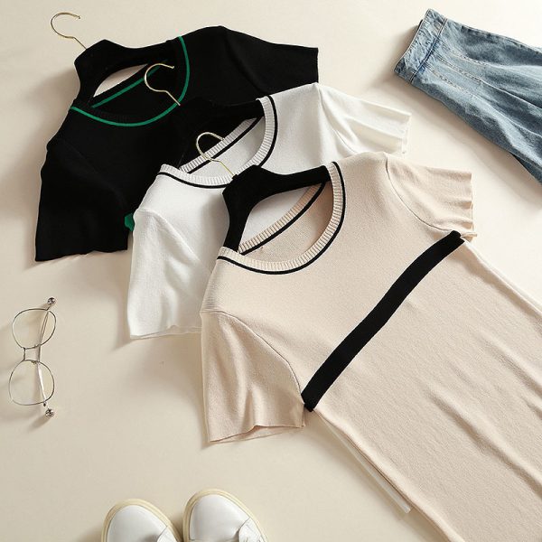 ⁦Women's short sleeve T-shirts⁩ - الصورة ⁦6⁩