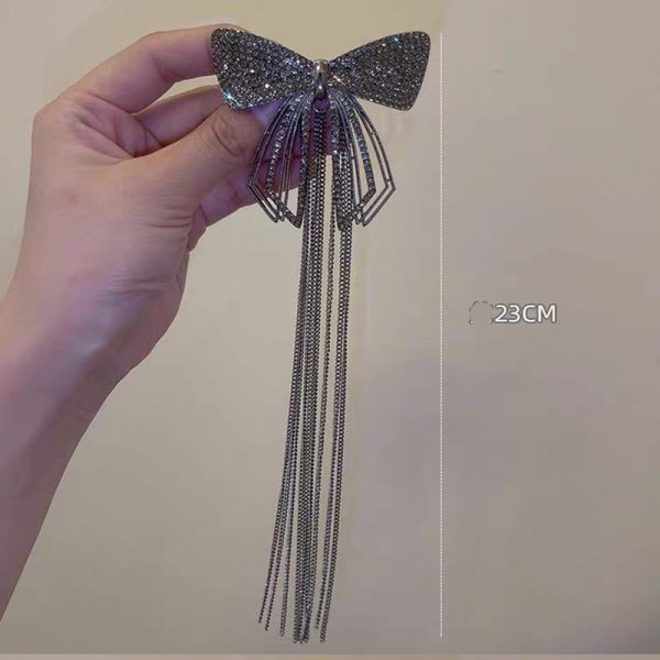⁦Women's Zinc Alloy Bow Tassel Hairpin Fashion Hair Accessories⁩ - الصورة ⁦5⁩