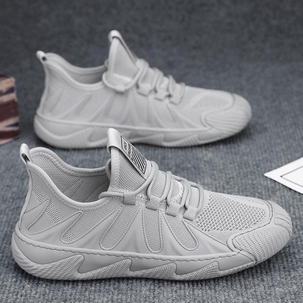 ⁦Breathable Mesh Sports Shoes Casual Lace-up Sneakers Men Non-slip Shoes⁩ - الصورة ⁦8⁩