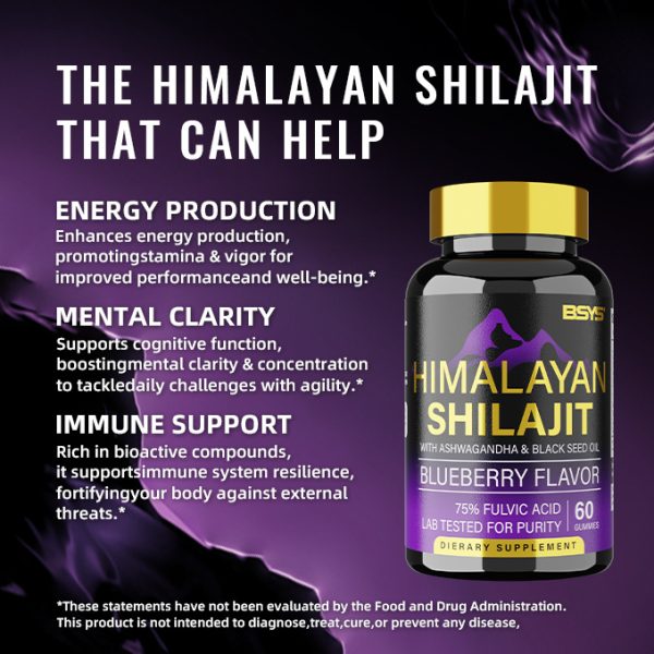 ⁦BSYS SHILAJIT GUMMIES 60'S⁩ - الصورة ⁦5⁩