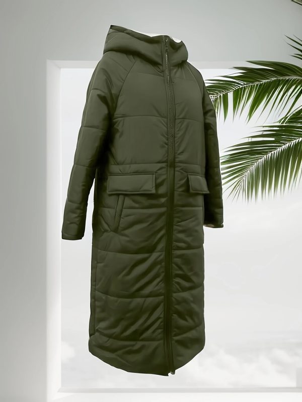 ⁦A Plain-colored Cotton-padded Jacket For Ladies⁩ - الصورة ⁦4⁩