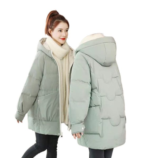 ⁦Women's Down Cotton-padded Jacket Mid-length Winter⁩ - الصورة ⁦2⁩