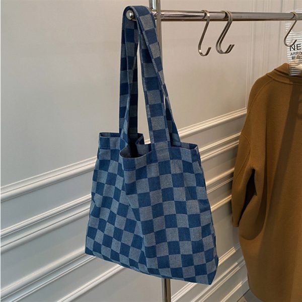 ⁦Women's Fashion Casual Checkerboard Shoulder Bag⁩ - الصورة ⁦3⁩