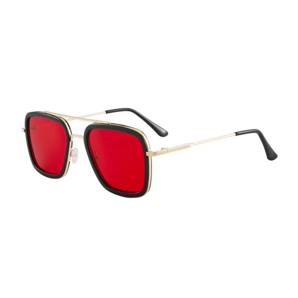 ⁦Sunglasses Male Sunglasses Women's Square Frame⁩ - الصورة ⁦4⁩
