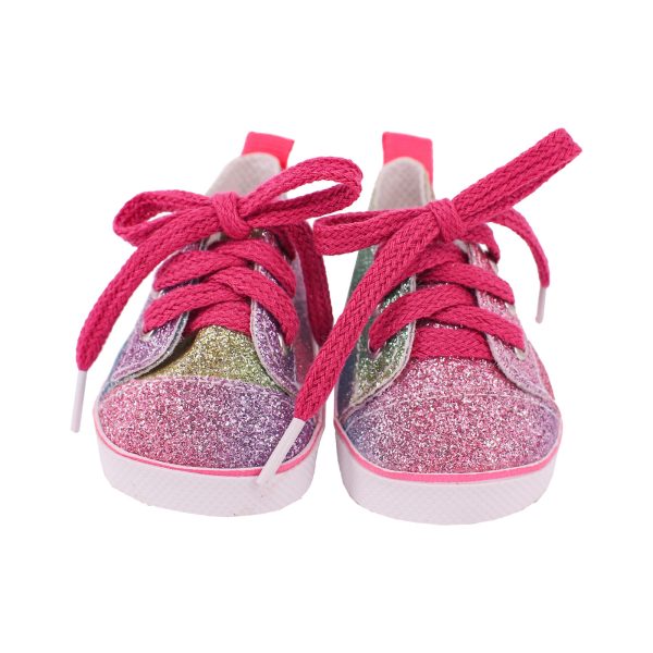 ⁦18-inch American Girl Doll Accessories Shoes 43cm Xiafu Doll Doll Accessories Small Leather Shoes⁩ - الصورة ⁦7⁩