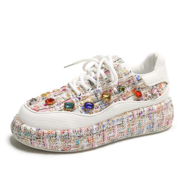 ⁦Board Shoes Thick Sole Low-cut Fashion Sports⁩ - الصورة ⁦6⁩