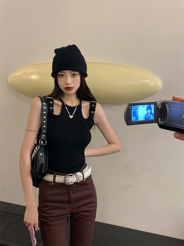 ⁦Strapless Slim Tank Top T-shirt Women⁩ - الصورة ⁦7⁩