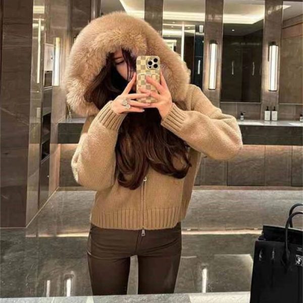 ⁦Temperament Small Size Knitwear Top⁩ - الصورة ⁦4⁩