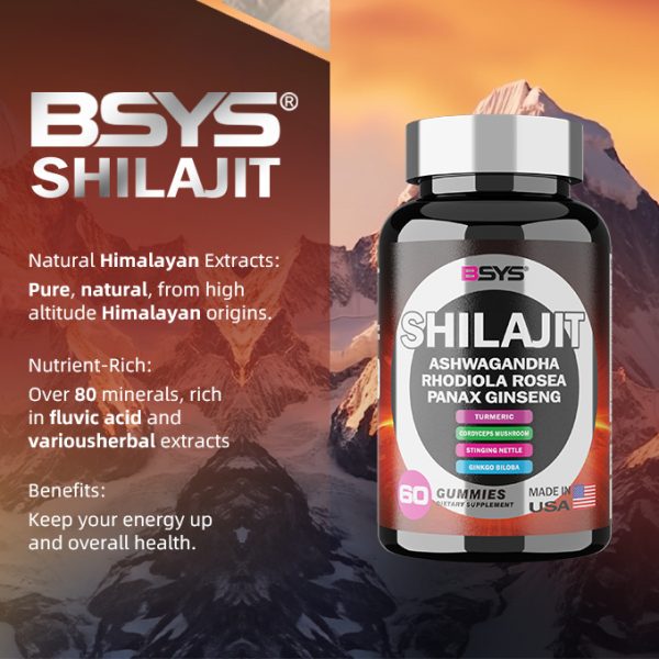 ⁦BSYS 8IN1 SHILAJIT GUMMIES 60'S⁩ - الصورة ⁦3⁩