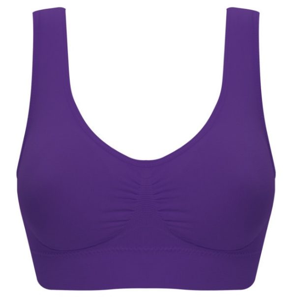⁦Women Yoga Tank Tops Sports Bra Workout Fitness Running Crop Top⁩ - الصورة ⁦6⁩