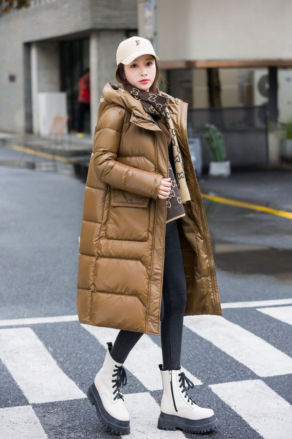 ⁦Women's Winter Korean Style Fashion Mid-length Warm⁩ - الصورة ⁦7⁩