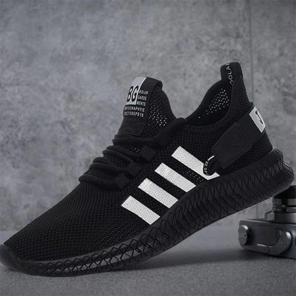 ⁦Men's Trendy Casual Sneakers Lace Up Cotton⁩ - الصورة ⁦3⁩