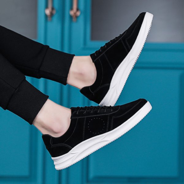 ⁦Student youth simple casual board shoes trend fashion brown shoes men tide shoes⁩ - الصورة ⁦4⁩