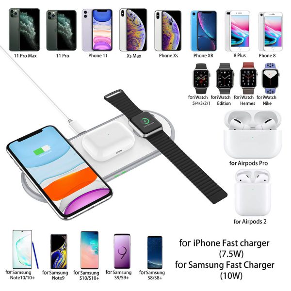 ⁦3 in 1 wireless charger⁩ - الصورة ⁦3⁩