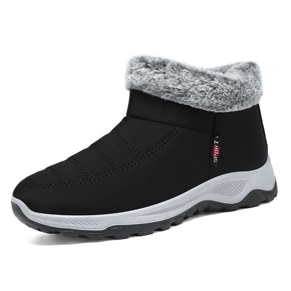 ⁦Women's Cotton-padded Shoes Fleece Lined Padded Warm Keeping Slip-on⁩ - الصورة ⁦6⁩