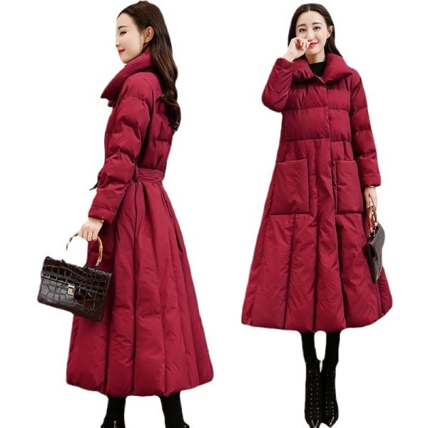 ⁦Women's Cotton-padded Clothes Mid-length Loose Bf Down Cotton Jacket Coat⁩ - الصورة ⁦5⁩