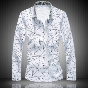 Men's shirts long casual shirts