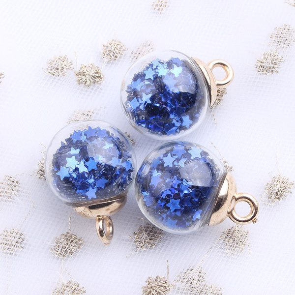 ⁦16mm Round Transparent Colored Glass Ball Ornament Accessories Handmade Material⁩ - الصورة ⁦6⁩
