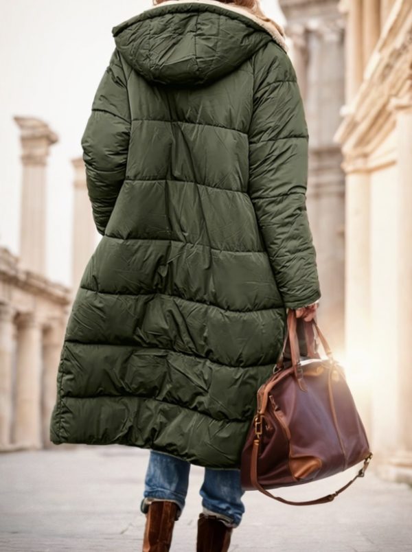 ⁦A Plain-colored Cotton-padded Jacket For Ladies⁩ - الصورة ⁦5⁩