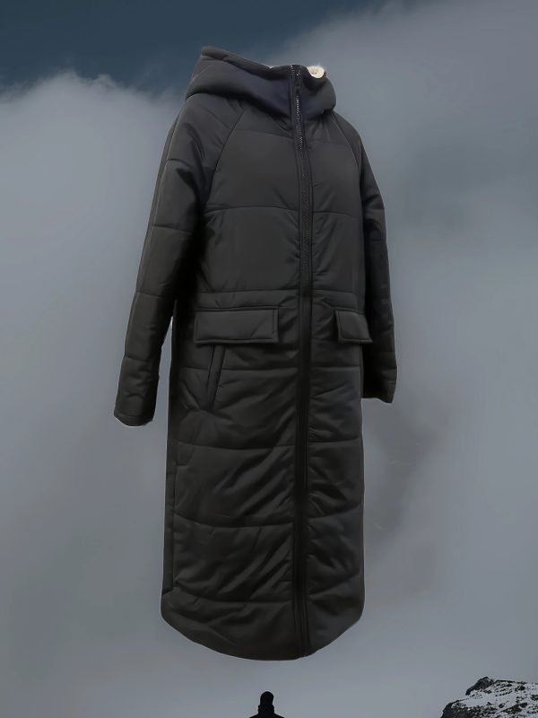 ⁦A Plain-colored Cotton-padded Jacket For Ladies⁩ - الصورة ⁦3⁩