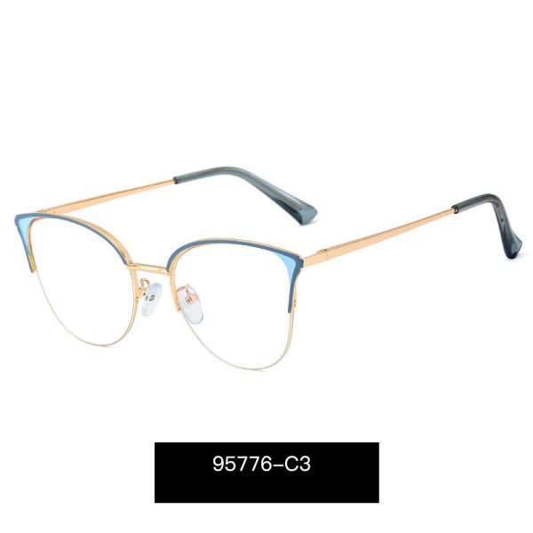 ⁦Women's Fashion Half Frame Blue Light Blocking Glasses⁩ - الصورة ⁦7⁩