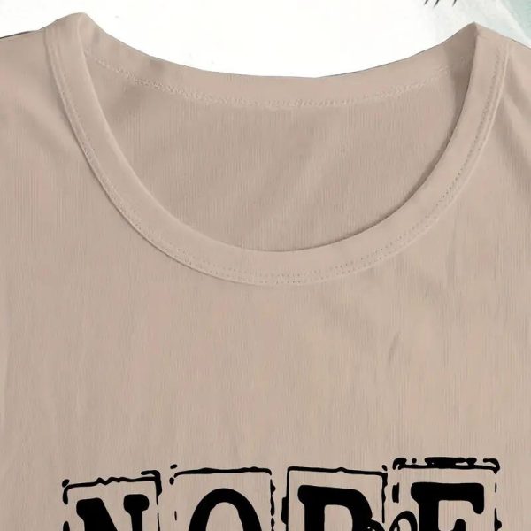 ⁦Womens Nope Not Today T Shirt Casual Funny Letter Printed Crew Neck Long Sleeve Shirts⁩ - الصورة ⁦4⁩