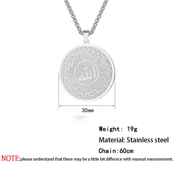 ⁦Men Calligraphy Necklace Accessories Jewellery⁩ - الصورة ⁦6⁩