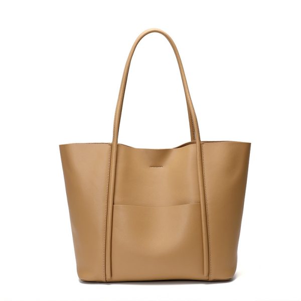 ⁦Women's Genuine Leather Tote Bag⁩ - الصورة ⁦4⁩