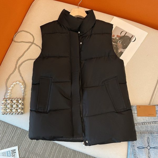 ⁦Down Cotton Vest Women's Short Korean Style Autumn And Winter⁩ - الصورة ⁦7⁩