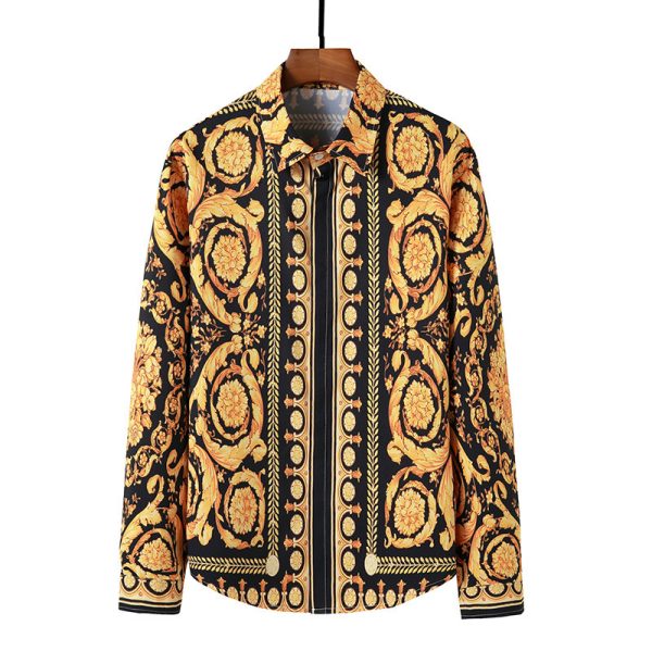 ⁦Men's Shirts New Arrivals Men's Printed Shirts Ouma Court Style Printed Shirts⁩ - الصورة ⁦3⁩