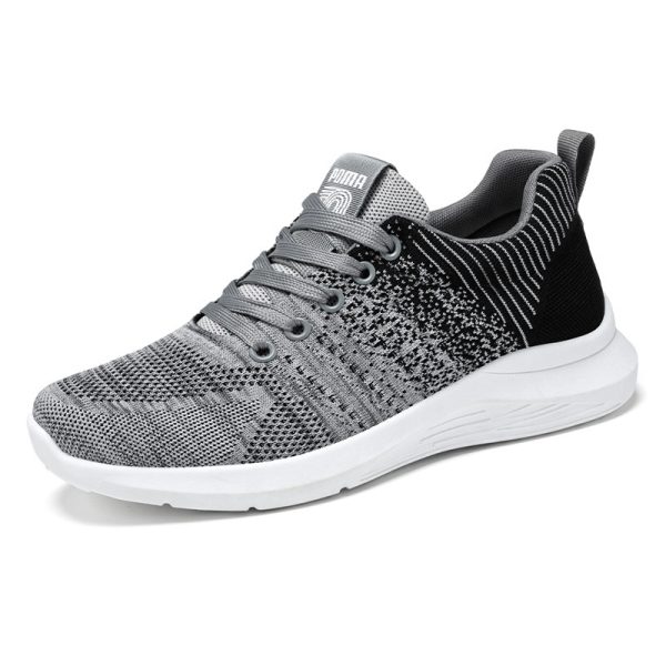 ⁦Men's Shoes Korean Casual Breathable Shoes Running Shoes Trendy Sneakers Men⁩ - الصورة ⁦6⁩
