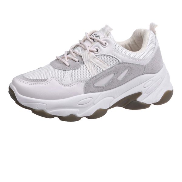 ⁦Women's Thick-soled Inner Heightening Panda Casual Mesh Sneakers⁩ - الصورة ⁦4⁩