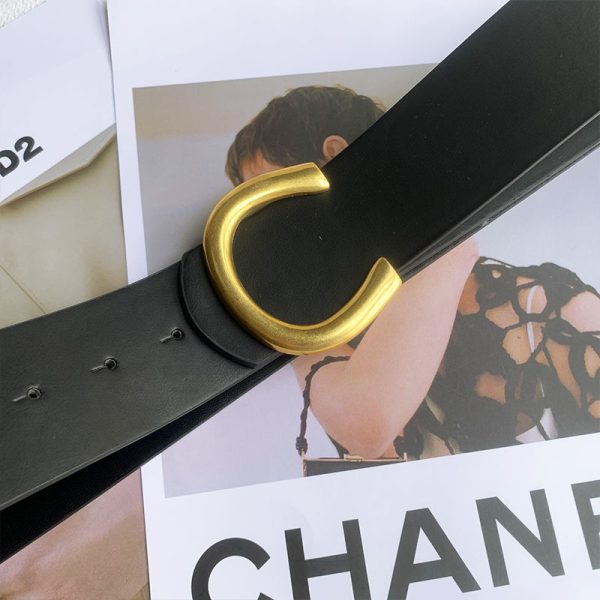 ⁦Black Women's Accessories Female Wide Belt⁩ - الصورة ⁦6⁩