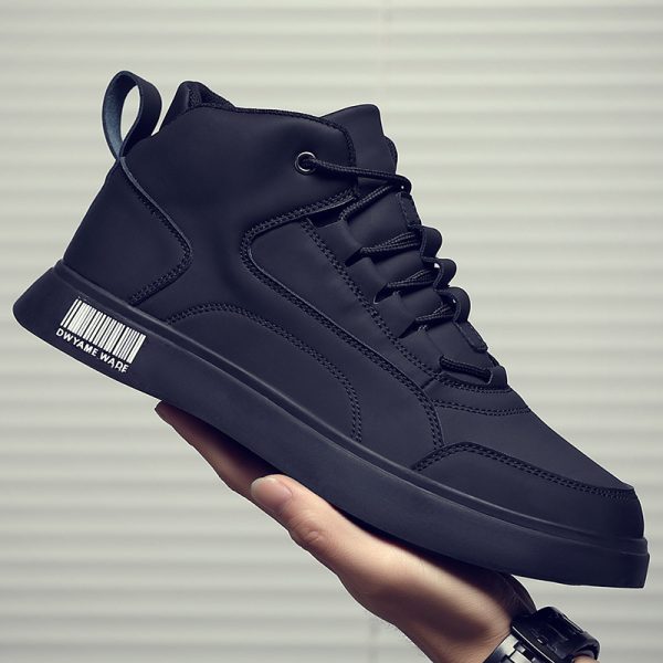 ⁦White Shoes Mid-top Sports Board Shoes Men⁩ - الصورة ⁦3⁩
