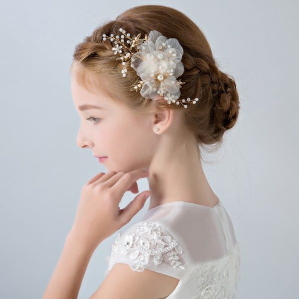 ⁦Children's Dress Flower Hair Accessories Headband Girls Performance⁩ - الصورة ⁦5⁩