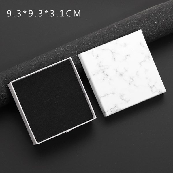 ⁦Creative Blue Pattern Cufflinks Men And Women Business French Shirt Cufflinks Tie Clip Accessories Gift Box⁩ - الصورة ⁦7⁩