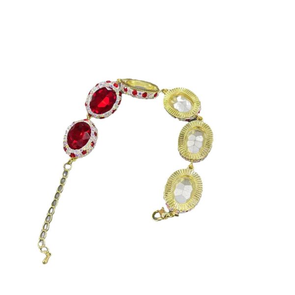 ⁦Crystal Bracelet Fashion Trending Inlaid With Full Diamond⁩ - الصورة ⁦5⁩