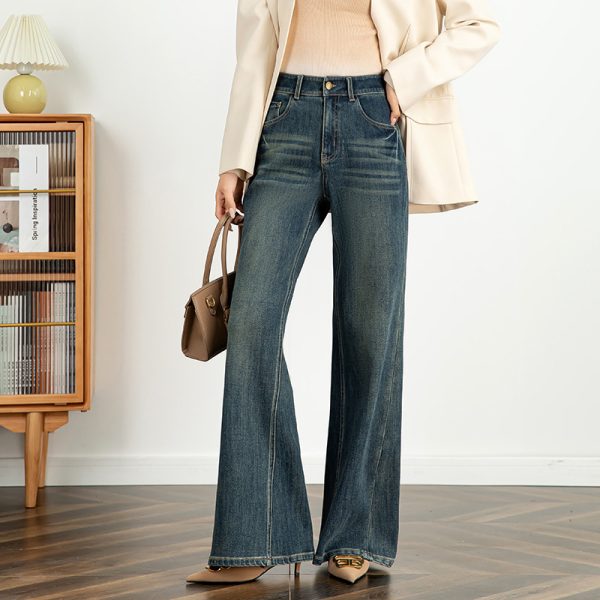 ⁦Women's Stretch Jeans High Waist Flared Pants⁩ - الصورة ⁦3⁩