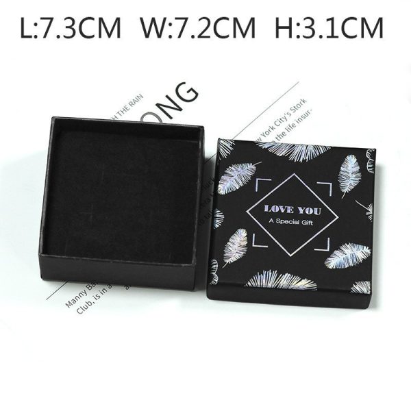 ⁦Creative Blue Pattern Cufflinks Men And Women Business French Shirt Cufflinks Tie Clip Accessories Gift Box⁩ - الصورة ⁦8⁩