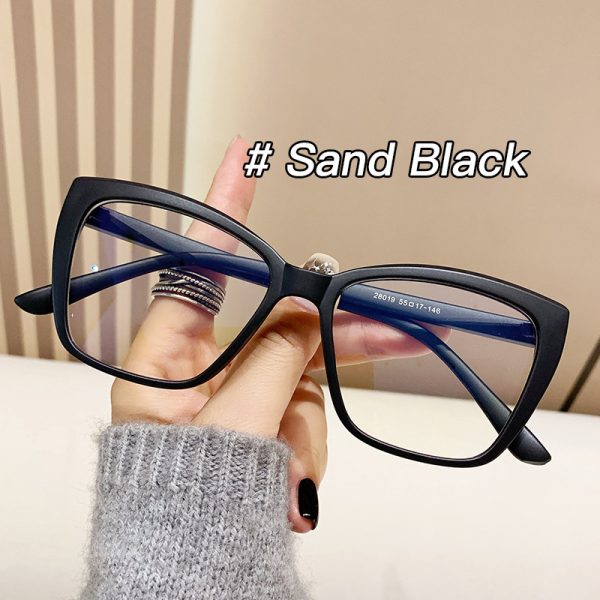 ⁦Anti-blue Light European And American Square Plain Glasses Vintage Bag Flower Simple⁩ - الصورة ⁦7⁩