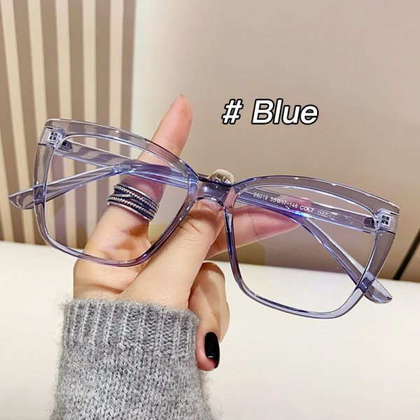 ⁦Anti-blue Light European And American Square Plain Glasses Vintage Bag Flower Simple⁩ - الصورة ⁦9⁩