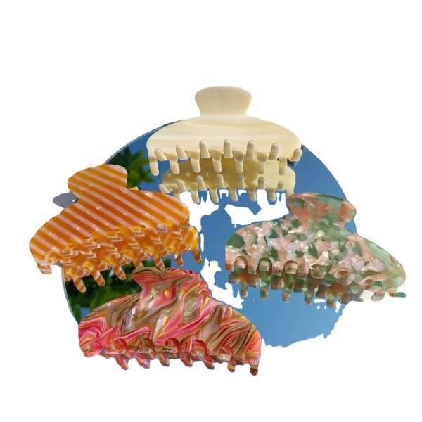 ⁦Acetate Grip Simple Advanced Sense Hair Clips Hair Accessories⁩ - الصورة ⁦5⁩
