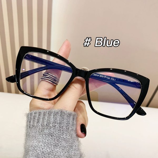 ⁦Anti-blue Light European And American Square Plain Glasses Vintage Bag Flower Simple⁩ - الصورة ⁦6⁩