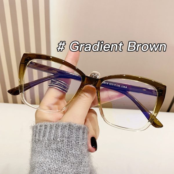 ⁦Anti-blue Light European And American Square Plain Glasses Vintage Bag Flower Simple⁩ - الصورة ⁦8⁩