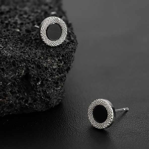 ⁦Stud Earrings For Men Earring Accessories Ornament⁩ - الصورة ⁦2⁩