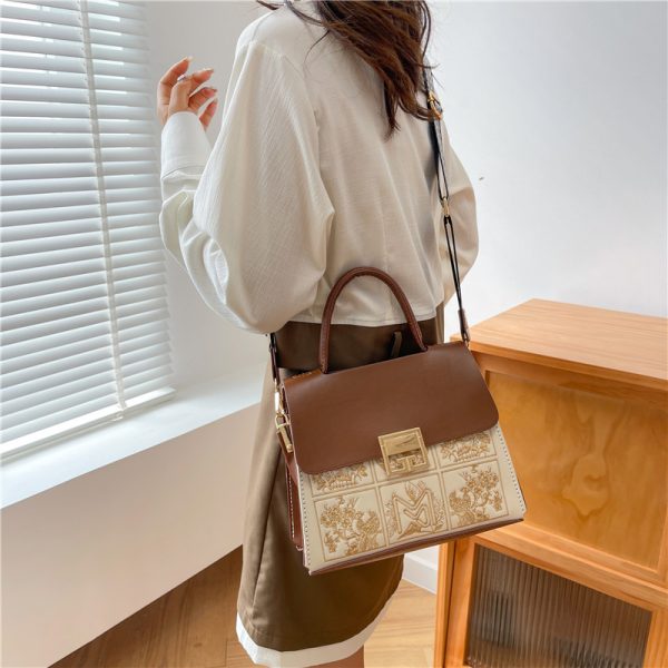 ⁦Women's Diy Handmade Knitted Messenger Bag⁩ - الصورة ⁦3⁩