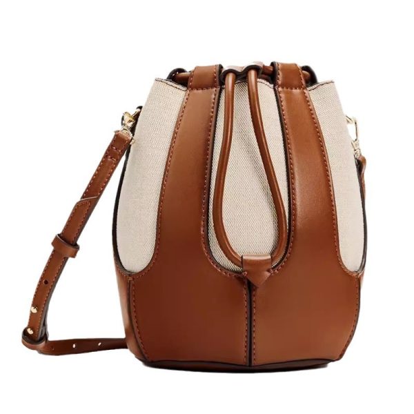 ⁦Women's Fashion Canvas Crossbody Bucket Bag⁩ - الصورة ⁦5⁩