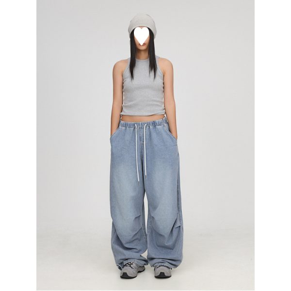 ⁦All-match American Retro Jeans For Women⁩ - الصورة ⁦4⁩