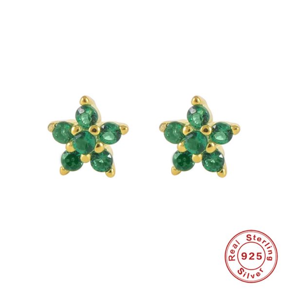 ⁦Color Diamond Snowflake Fashion Trending Earrings⁩ - الصورة ⁦10⁩