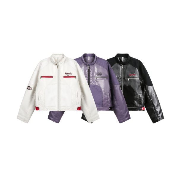 ⁦Women's Locomotive Style Cotton Coat Jacket⁩ - الصورة ⁦5⁩